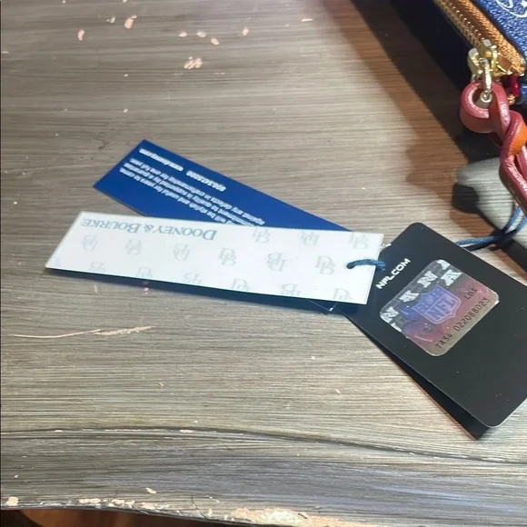 Dooney & Bourke Blue and Red Crossbody Bag with Adjustable Strap - Picture 4 of 4